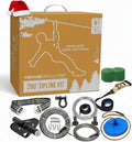 Zip Line for Kids and Adults 200/150/100 Ft Backyard Kit - Quick Setup