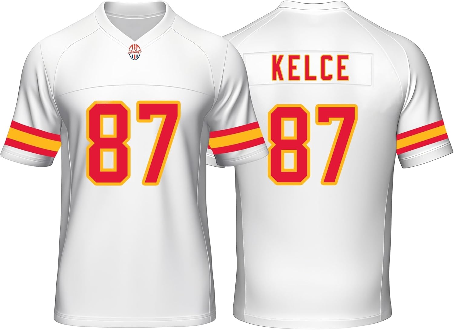 Custom Mens/Youth Football Stitched T-Shirt for Sports Fans