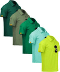 5 Pack Men's Polo Shirts by ZITY for Casual and Sports Wear