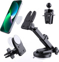 Socket Car Mount for Dashboard, Vent & Windshield - 3 in 1 Stable