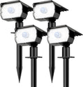 Solar Lights Outdoor Motion Sensor Spot Lights 4-Pack - Energy Saving