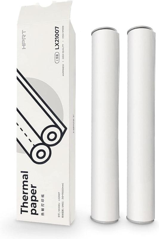 HPRT A4 Thermal Paper: 2 Rolls 8.3'' Wide - Compatible with Portable Printers
