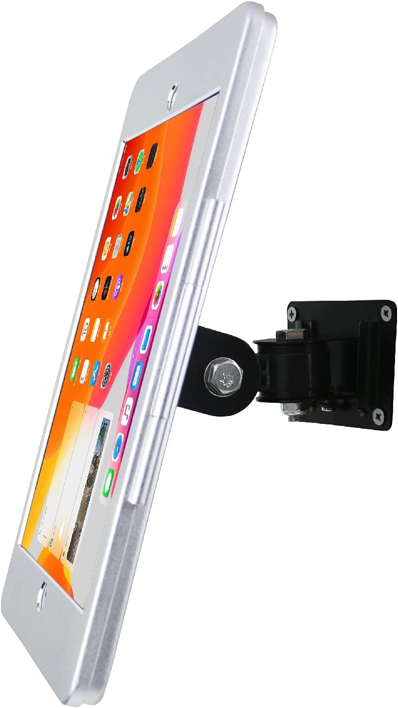 On Wall Mount Metal Bracket for iPad 10.2-Inch with Lock
