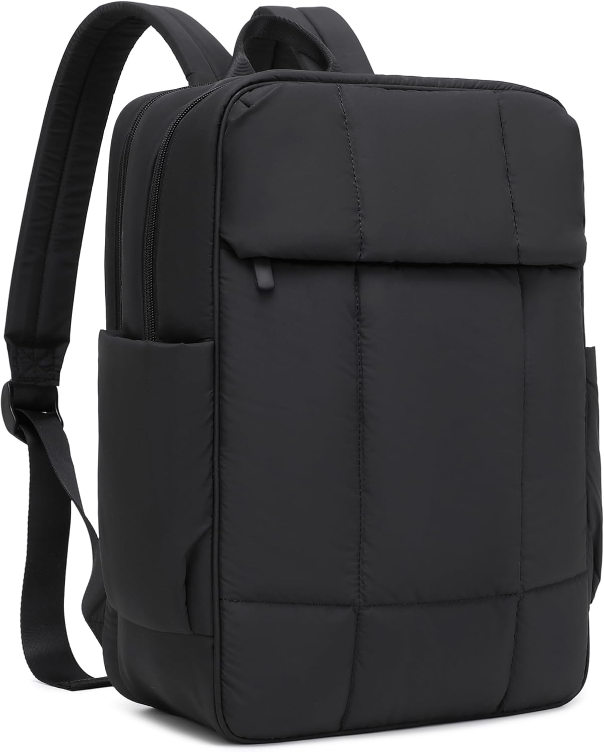 Quilted Laptop Backpack 15.6 Inch with USB Charging Hole