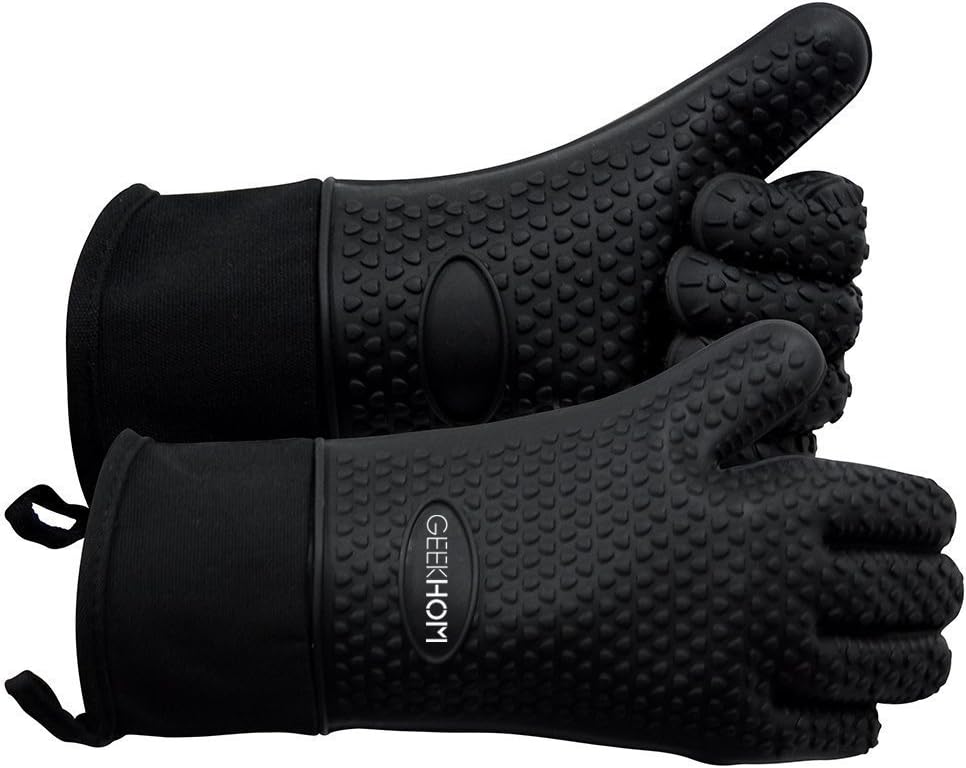 GEEKHOM Heat Resistant BBQ Gloves