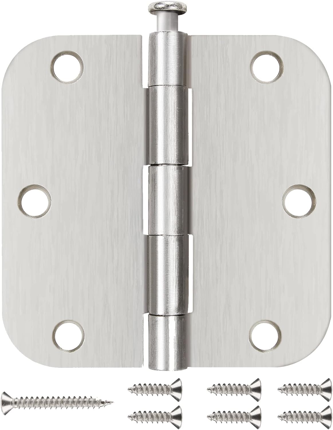 30 Pack Nickel Door Hinges 3 1/2 Inch Brushed Satin Hardware