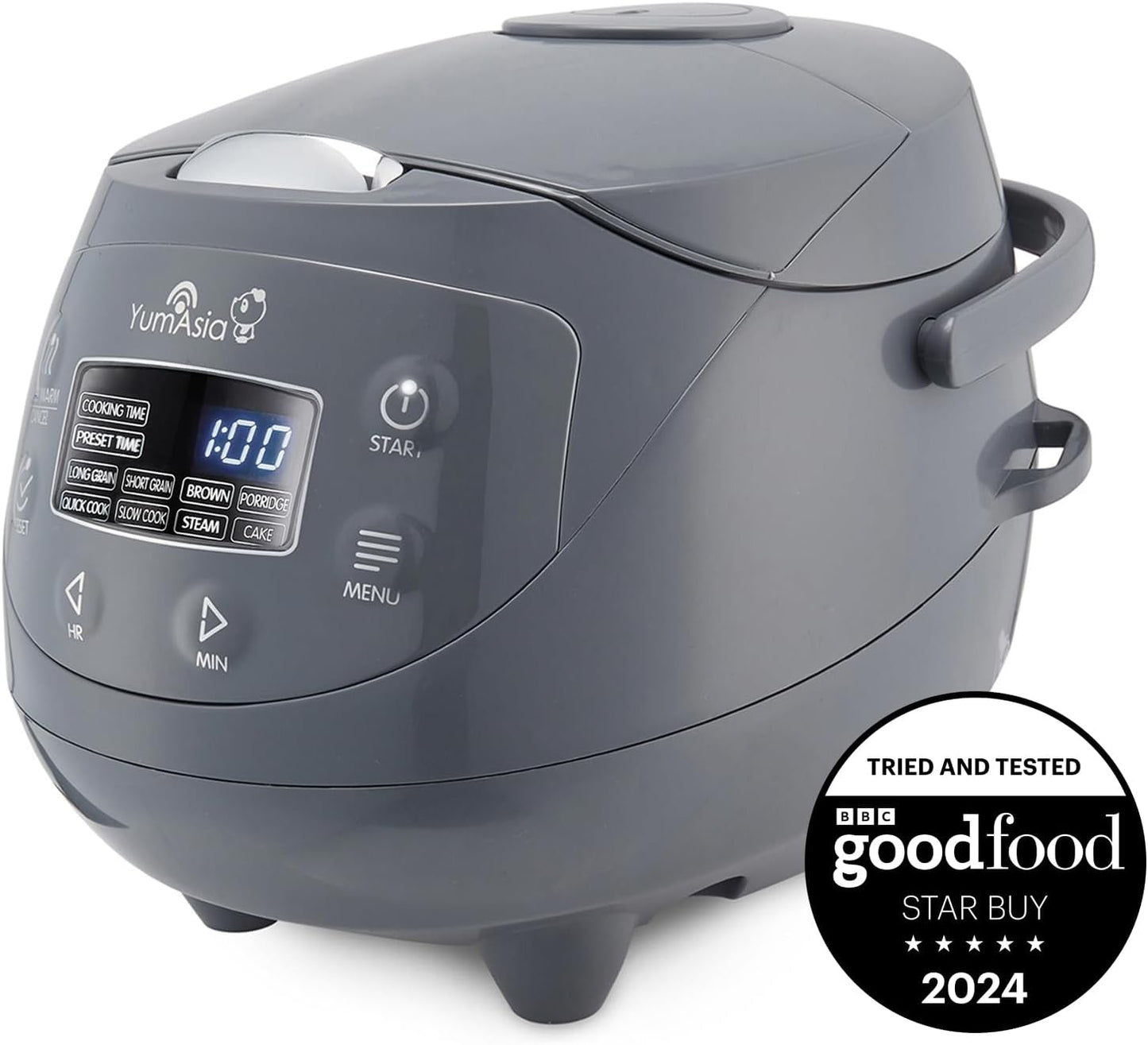 Yum Asia Panda Mini Rice Cooker: 4 Rice & Multicooker Functions