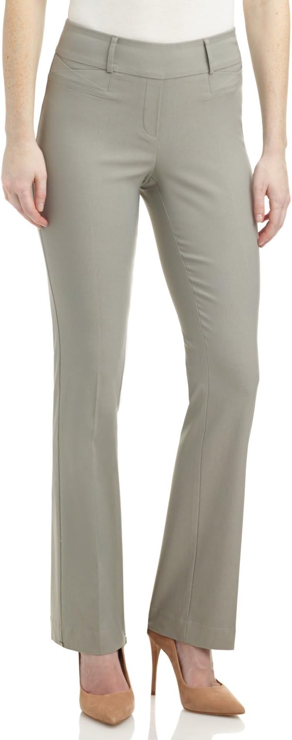 Rekucci Womens Comfort Fit Bootcut Stretch Pants for Office Wear