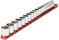 TEKTON 3/8 in Drive 6-Point Socket Set 19-Piece - Secure, Durable Fit
