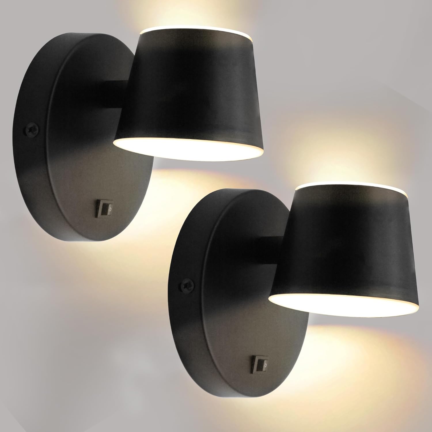 RV LED Bedside Reading Light with Switch - 2 Pack for RVs