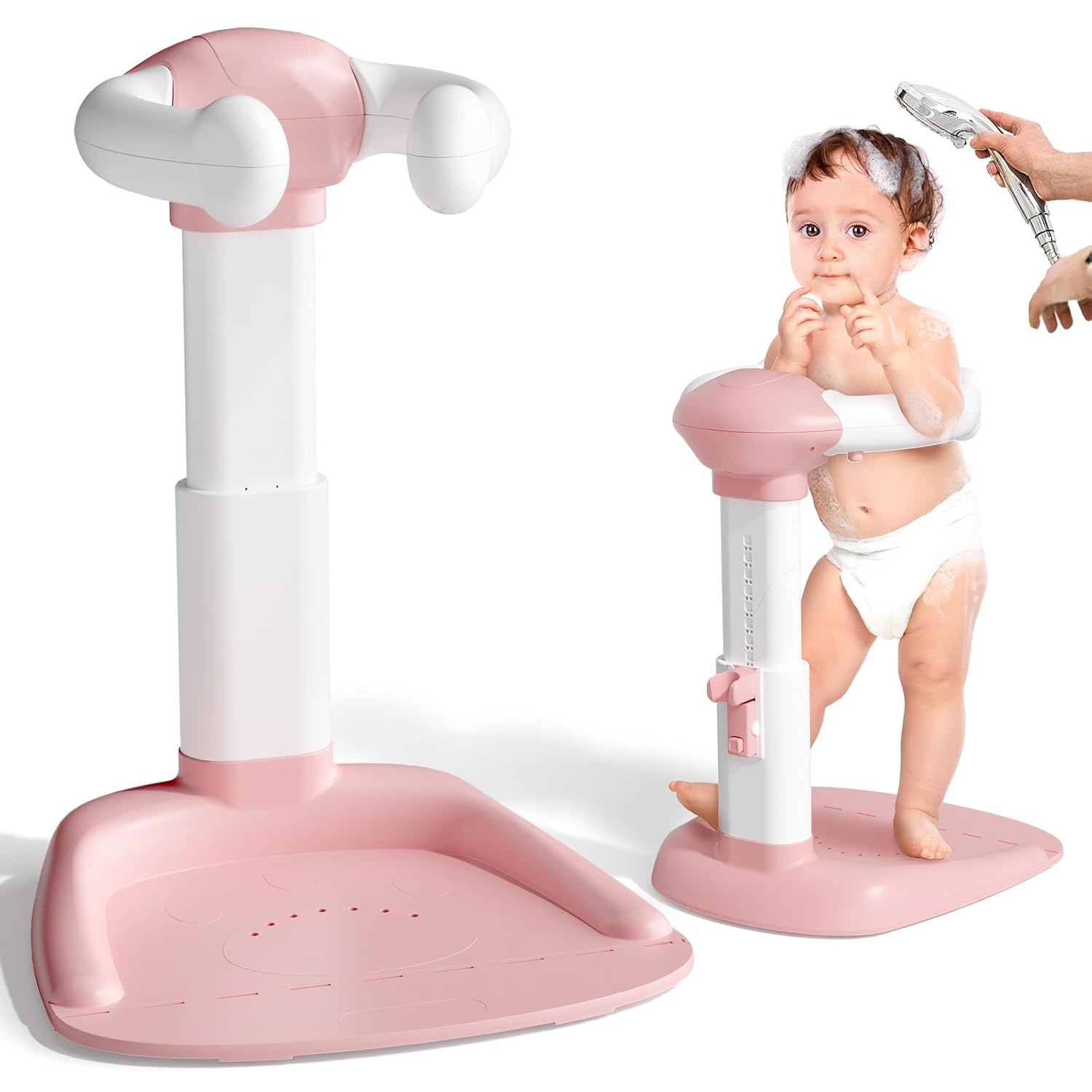 Cooseya Baby Shower Stand for Toddlers - Adjustable Support