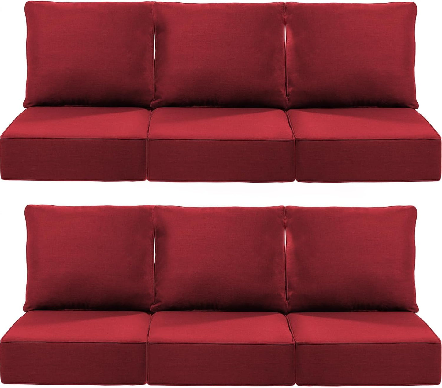Luxury 6-Inch Outdoor Deep Seat Cushions for Patio Chairs