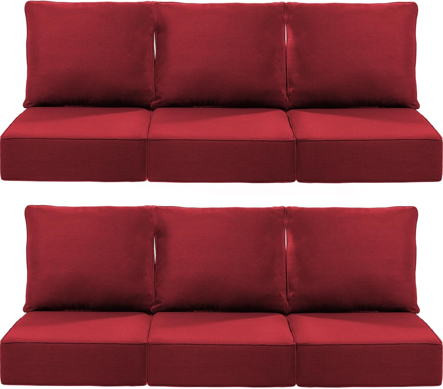 Luxury 6-Inch Outdoor Deep Seat Cushions for Patio Chairs