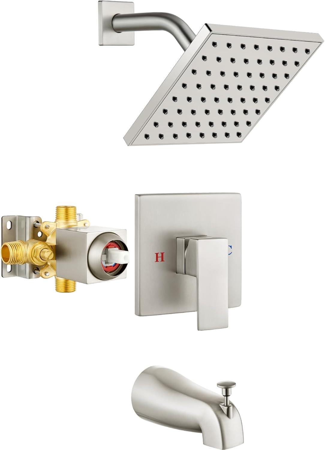 Heyalan Bathtub Shower Faucet Set for Modern Bathrooms