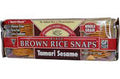Tamari Sesame Brown Rice Snaps - Oven Baked Whole Grain Snack