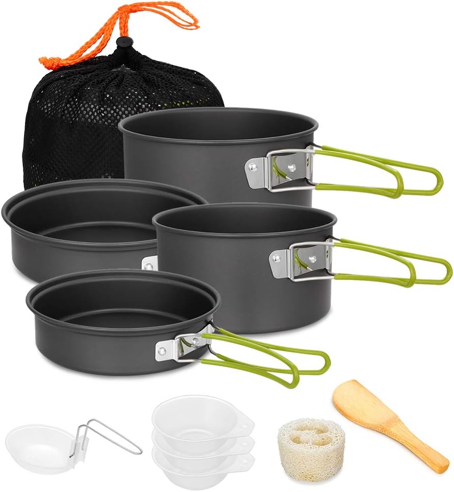 Gutsdoor Lightweight Cookware Set - Outdoor Kitchen Essential