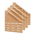 KINLINK 16x20 Acrylic Sheets 1/8in Clear Plexiglass - Clear, Durable