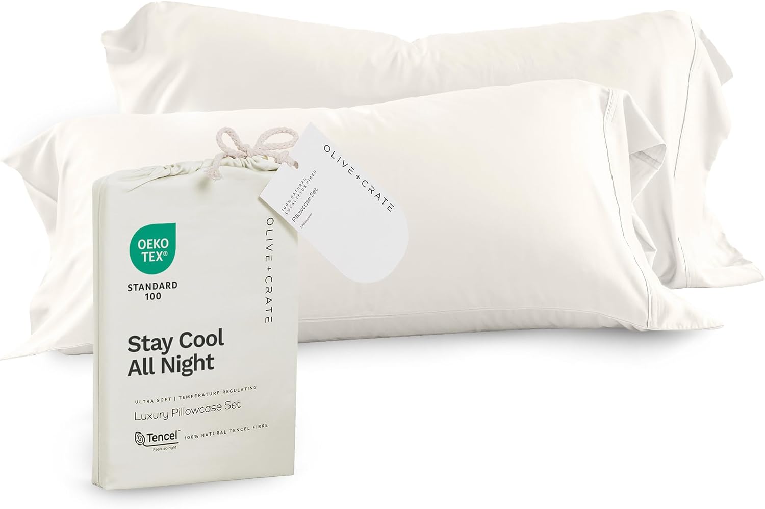 Tencel Eucalyptus Pillowcases for Hot Sleepers - Luxurious Comfort