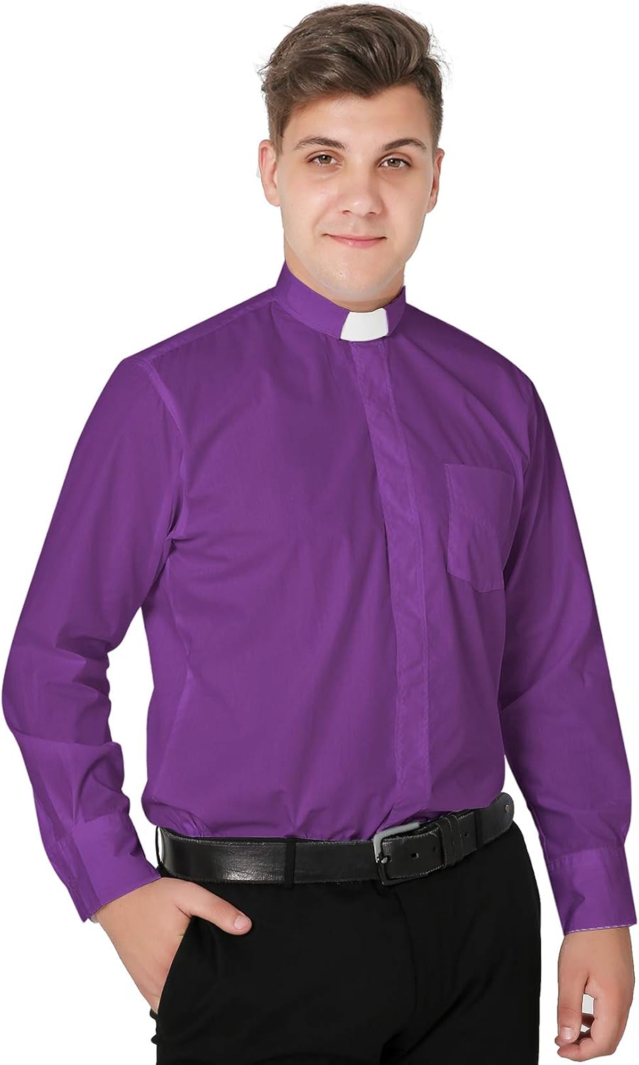 IvyRobes Mens Tab-Collar Long Sleeves Clergy Shirt Review