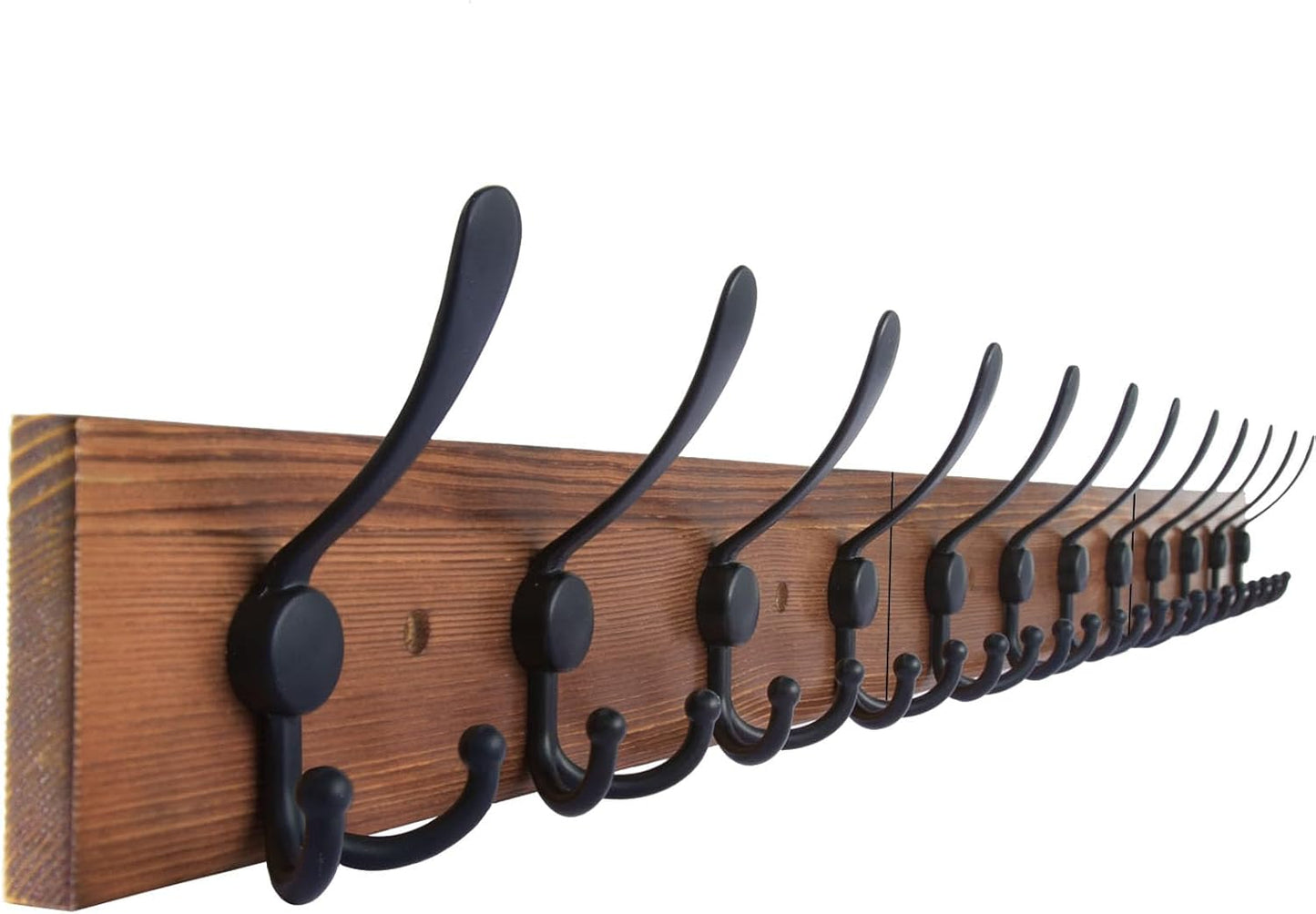 Rustic Wall Mount Coat Rack 47.3ft' for Coats and Hats