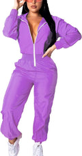 Women's Pullover Hoodie Jumpsuit Tracksuit Set for Casual Style