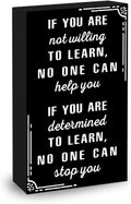 Motivational Desk Decor Wooden Box - Rustic Cubicle Inspiration