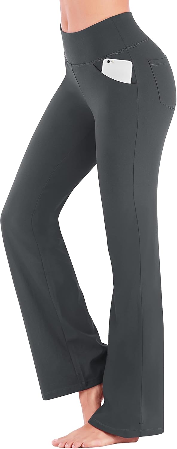 IUGA Yoga Pants Women Wide Leg High Waist Bootcut Flare Leggings