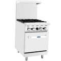 Atosa CookRite 24ft Gas Range with Half-Size Oven - Heavy Duty
