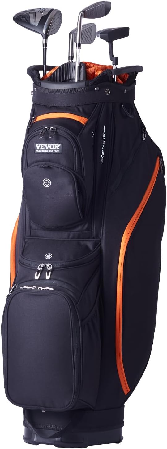 VEVOR Golf Cart Bag with 14 Way Organizer for Men & Women