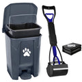 Outdoor Dog Poop Trash Can with Pooper Scooper for Easy Cleanup