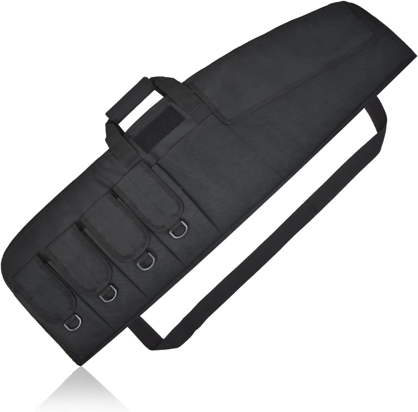 AUMTISC Tactical Rifle Gun Case with 6 Pouches and Straps