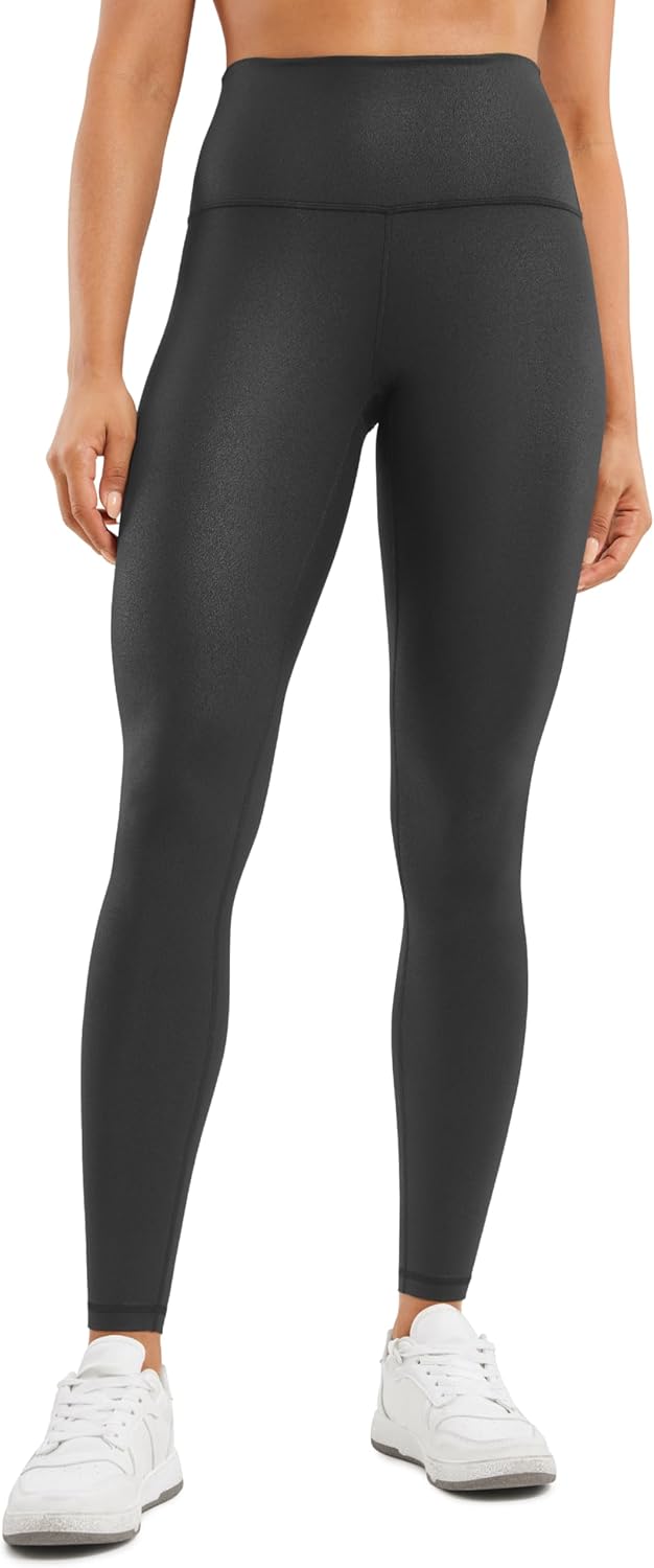 CRZ YOGA Butterluxe Womens Matte Faux Leather Leggings Review