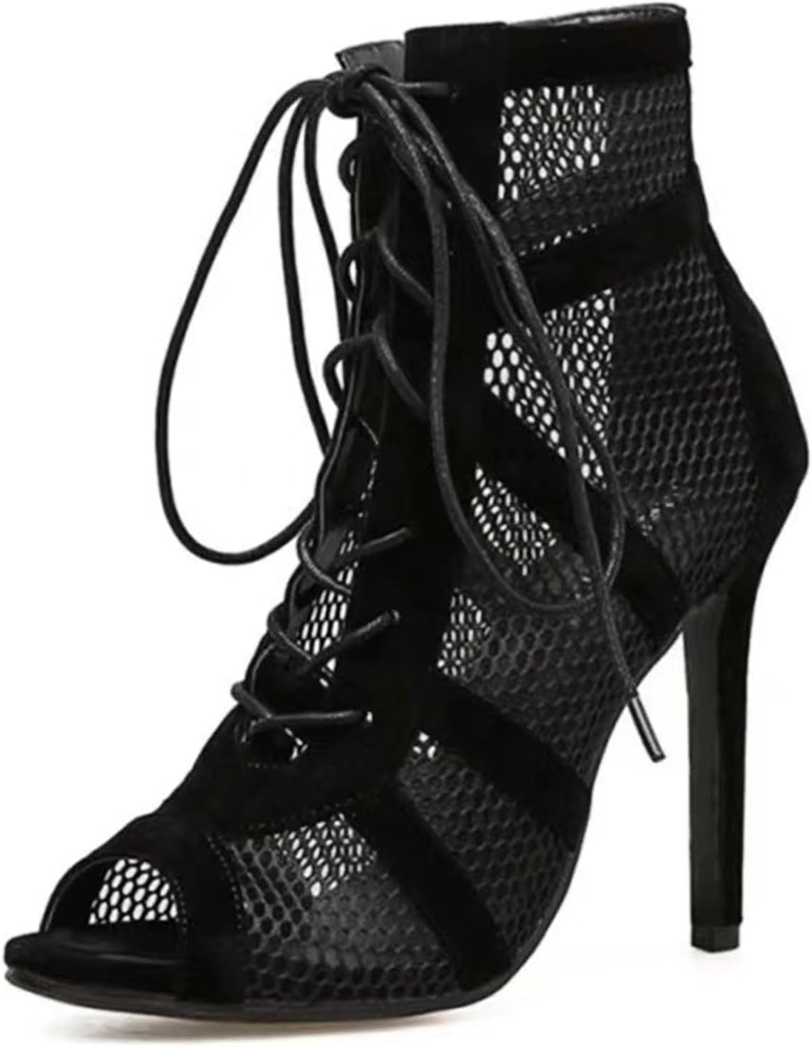 UTIKLIOU Women's Mesh Sandals: Stylish Peep Toe High Tops