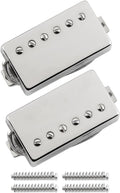 FLEOR Alnico5 Guitar Humbucker Pickup Set Chrome Bridge & Neck