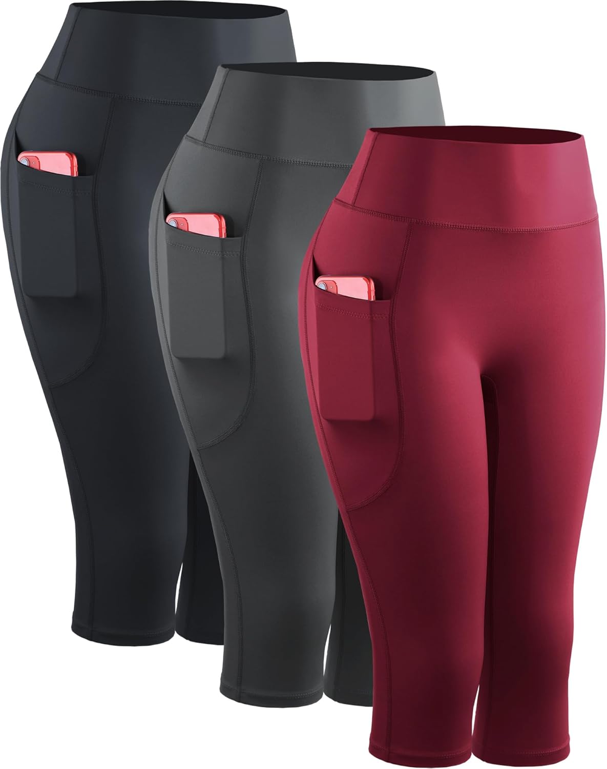 NELEUS Women's Tummy Control High Waist Capri Leggings Review