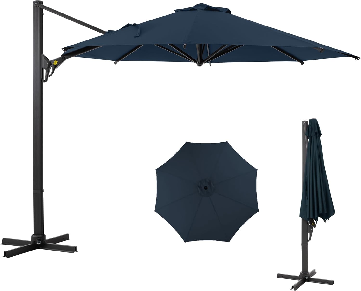 Patio Umbrella with Push Button Tilt for Outdoor Spaces