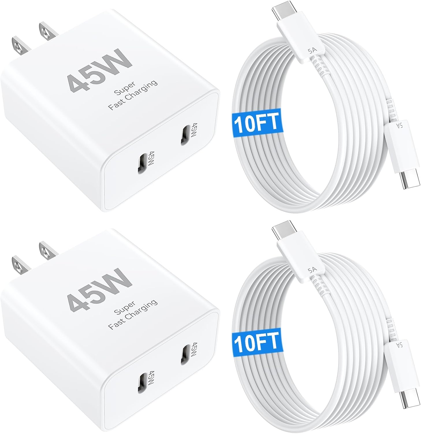 45W Fast Charger for iPhone & Android