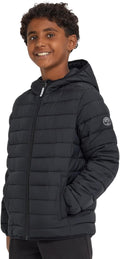 Boys Packable Puffer Jacket Hooded Winter Coat - Lightweight Warm