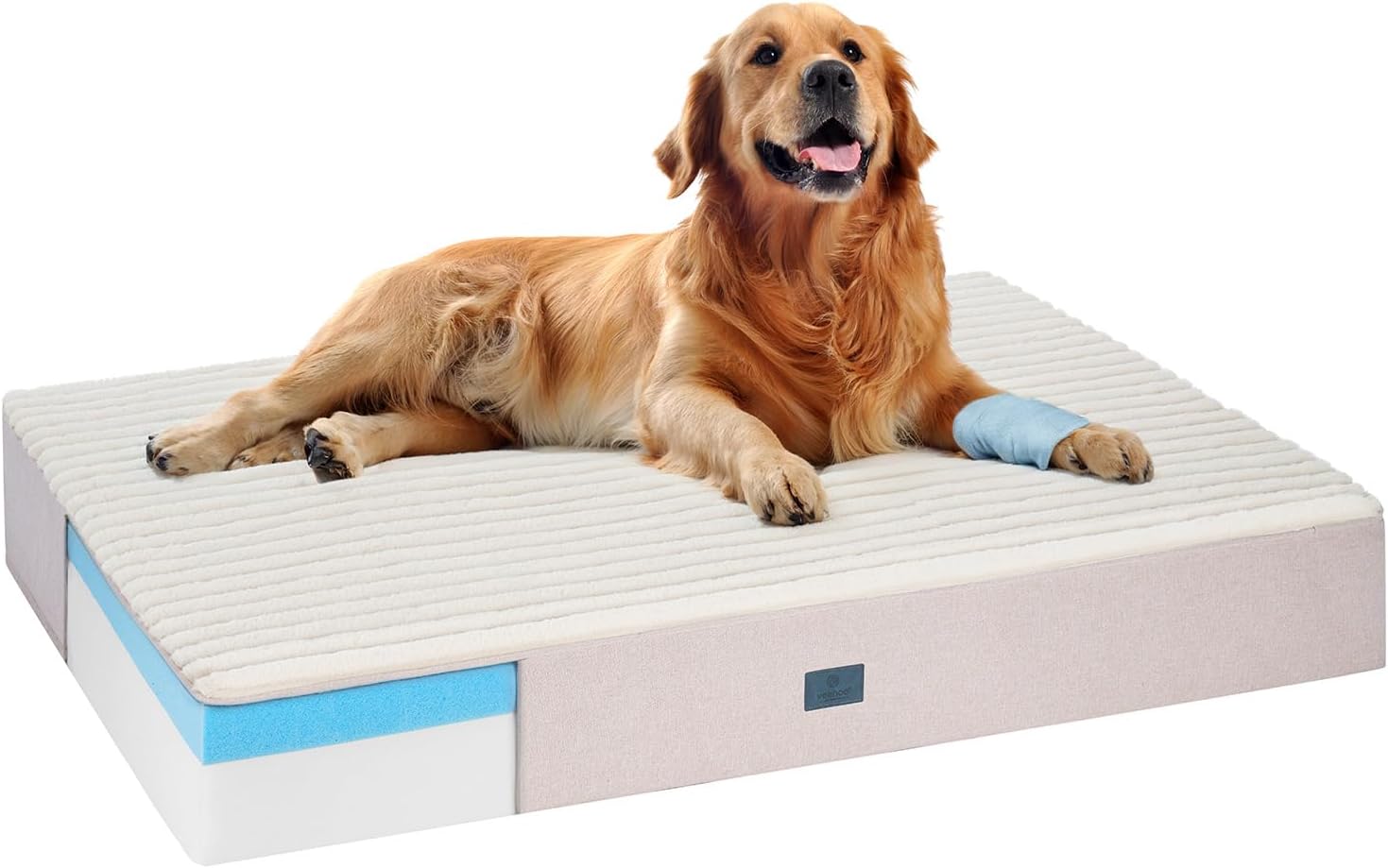 Veehoo Orthopedic Memory Foam Dog Bed for Senior Dogs Comfort