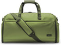 45L Convertible Vegan Leather Garment Duffel Weekender - Leaf