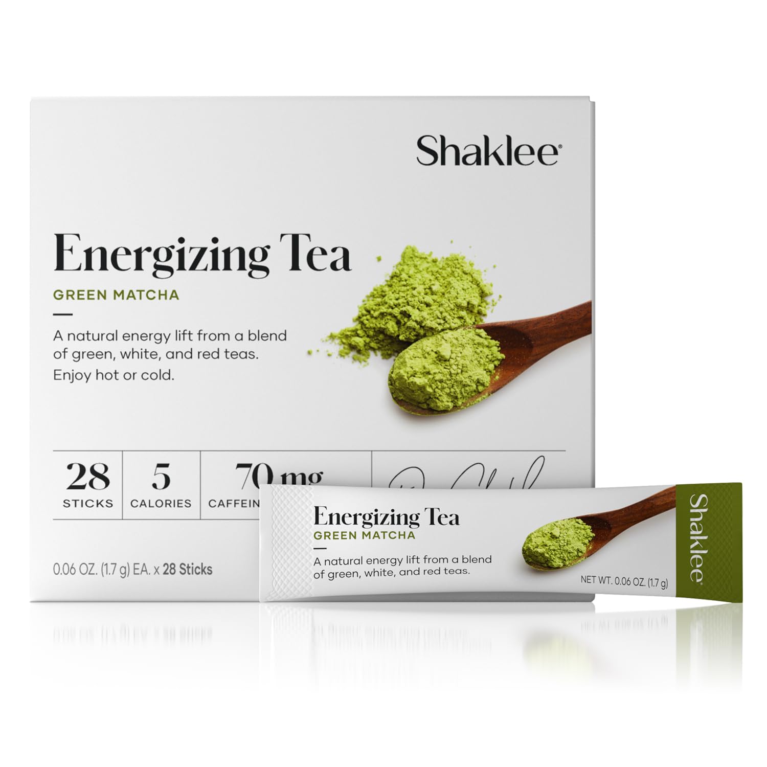 Shaklee Energizing Tea Green Matcha Flavor for Daily Wellness