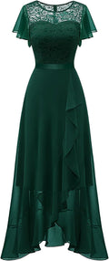 BeryLove Formal Dresses for Women 2025 Wedding Guest Lace Slit Dress