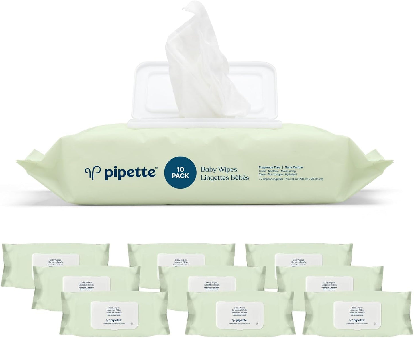 Pipette Baby Wipes | Gentle & Pure | 720 Count