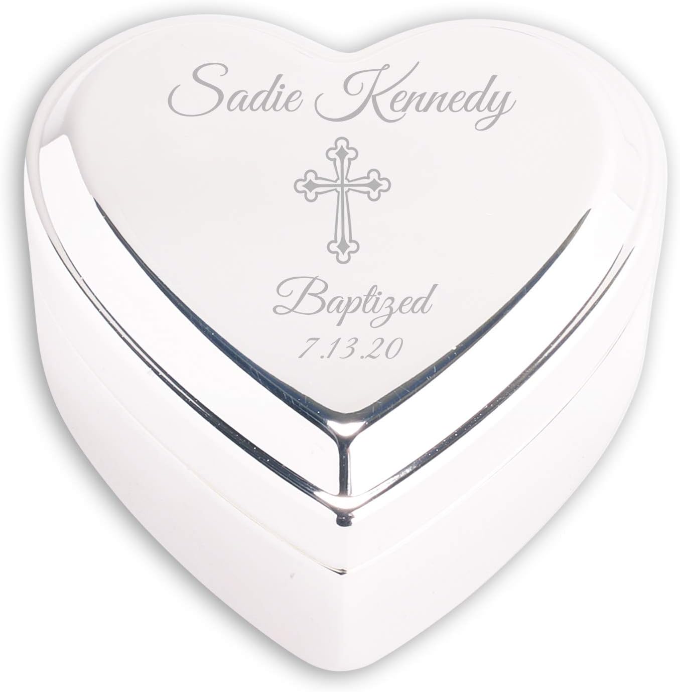 Cherished Moments Personalized Heart Jewelry Keepsake Box Gift