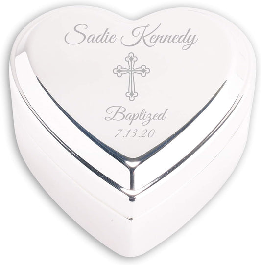 Cherished Moments Personalized Heart Jewelry Keepsake Box Gift