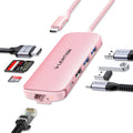 LENTION Ultra-Thin USB C Hub with Ethernet & 4K HDMI - Compact Expand