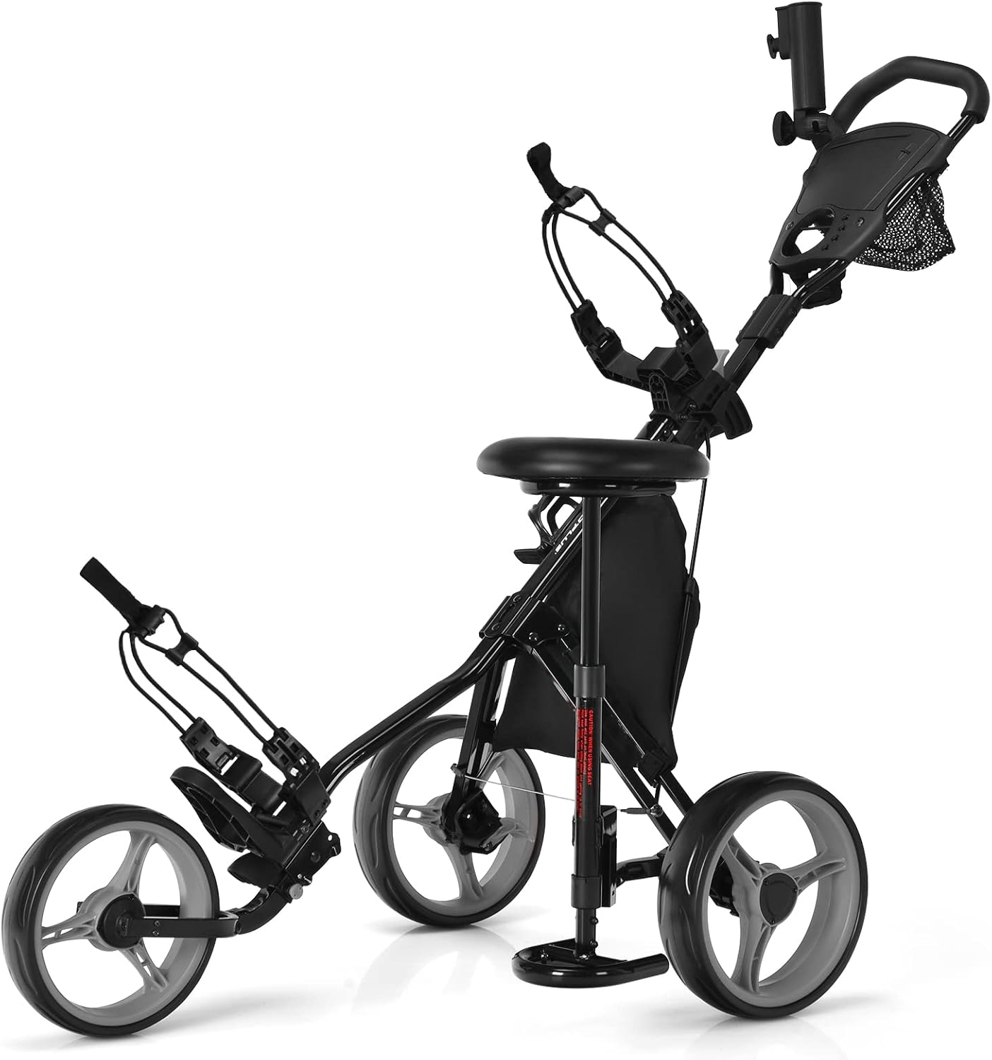 Tangkula Golf Cart: Foldable, Lightweight, Seat & Brake