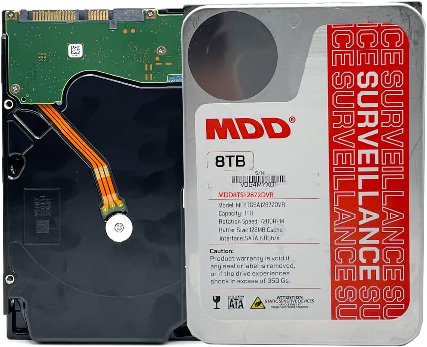 Renewed Surveillance Storage: MDD 8TB Hard Drive