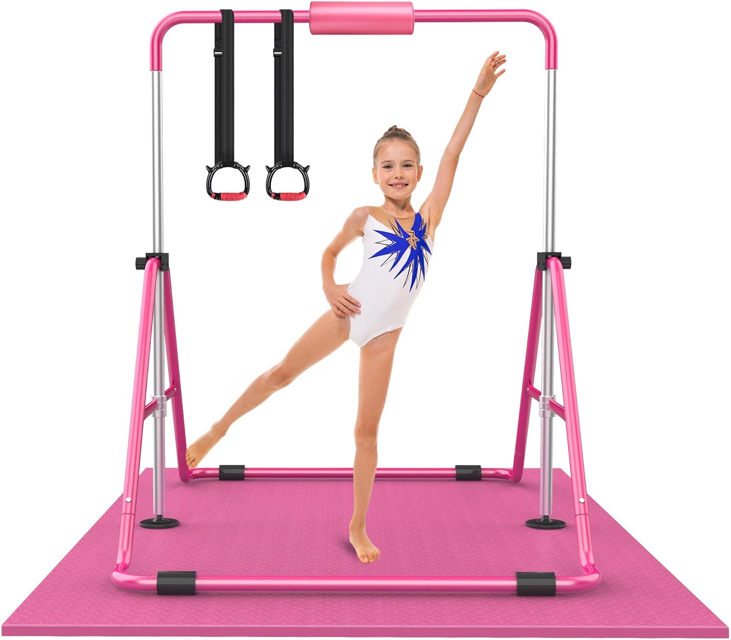 Adjustable Height Gymnastic Bars for Kids - Safe and Fun Training