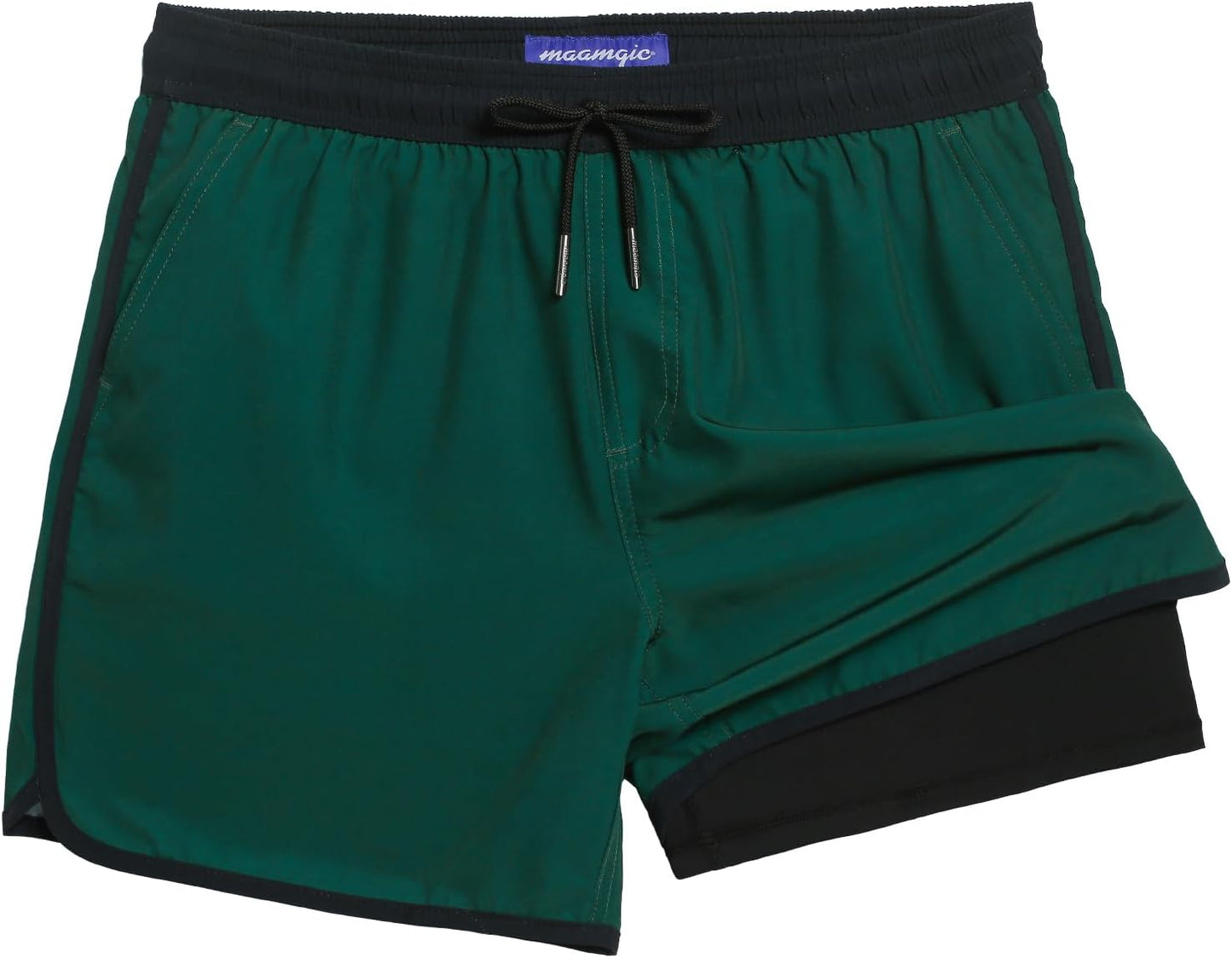 Vintage 80s 90s Style Swim Trunks for Men - Quick Dry Comfort